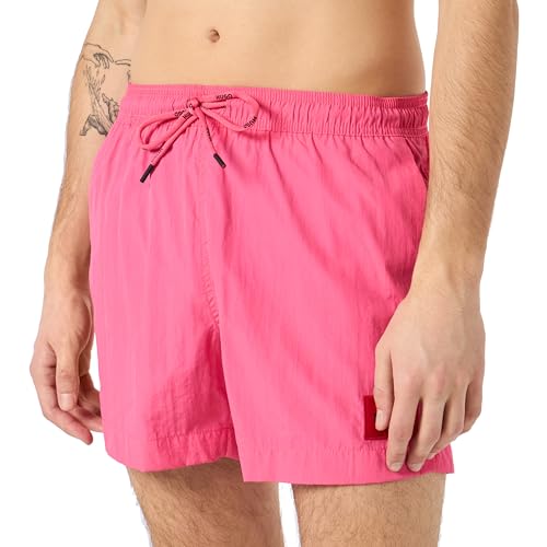 HUGO Herren Dominica Swim Short, Medium Pink660, M von HUGO