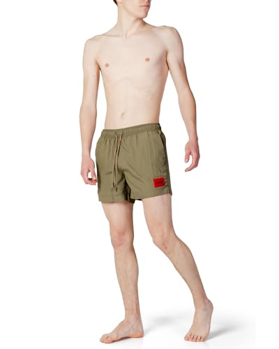 HUGO Herren Dominica Swim Short, Open Green345, S von HUGO