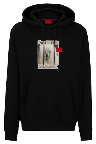 HUGO Herren Dreef Sweatshirt, Black1, M EU von HUGO