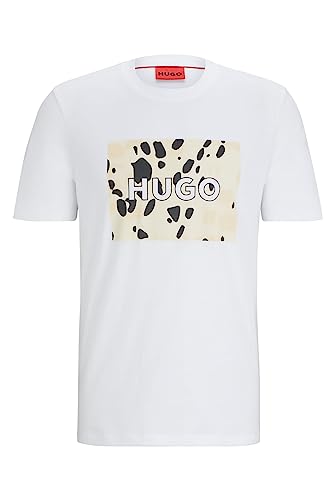HUGO Herren Dulive_u234 T-Shirt, White100, L EU von HUGO