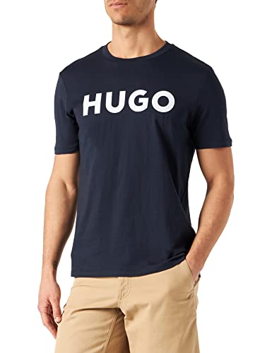 HUGO Herren Dolive T-Shirt, Dark Blue405, L EU von HUGO