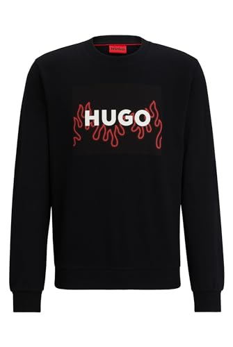 HUGO Herren Duragol_u241 Sweatshirt, Black1, M EU von HUGO