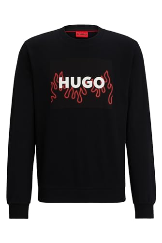 HUGO Herren Duragol_u241 Sweatshirt, Black1, S EU von HUGO