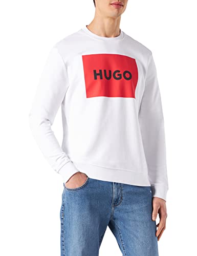 HUGO Herren Duragol222 Sweatshirt, White100, XL EU von HUGO