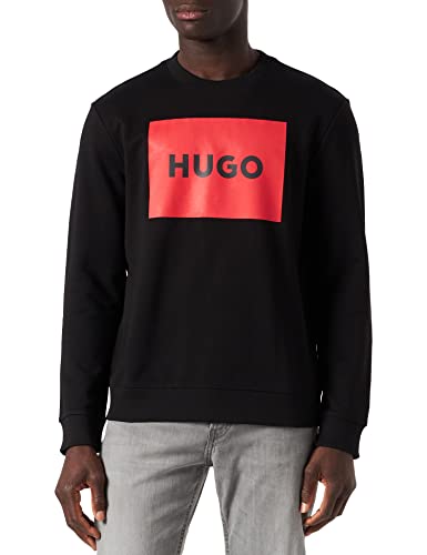 HUGO Herren Duragol222 Sweatshirt, Black001, S EU von HUGO