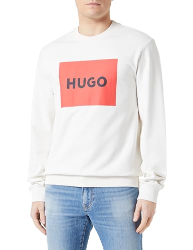 HUGO Herren Duragol222 Sweatshirt, Open White121, M EU von HUGO