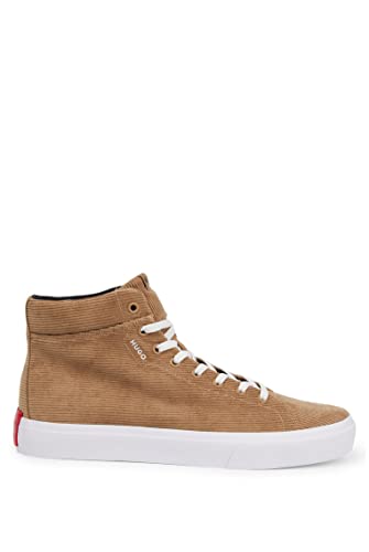 HUGO Herren DyerH_Hito_cdr High-Top Sneakers Light/Pastel Brown233 41 von HUGO BOSS