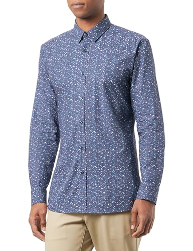 HUGO Herren Elisha02 Shirt, Dark Green302, 36 EU von HUGO