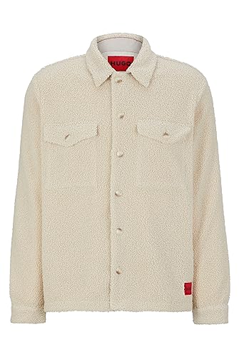 HUGO Herren Enalu Shirt, Natural108, M EU von HUGO