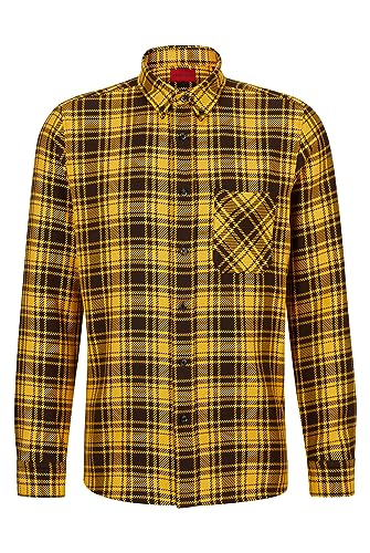 HUGO Herren Ermann Shirt, Medium Yellow720, L EU von HUGO