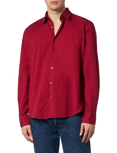 HUGO Herren Ermo Shirt, Dark Red604, XL EU von HUGO