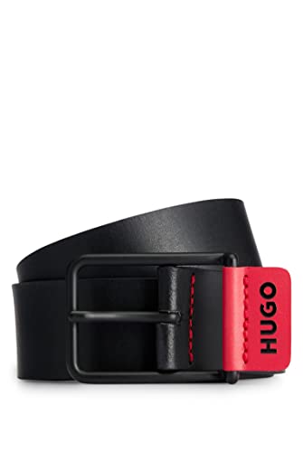 HUGO Herren Gal-patch-hugo_sz35 APPAREL_BELT, Black1, 80 EU von HUGO