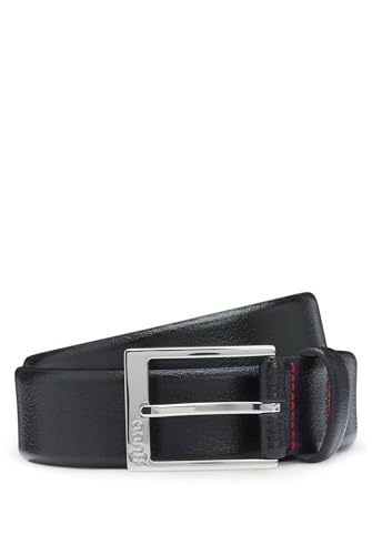 HUGO Herren Gellot Sz35 Gürtel aus genarbtem Leder mit Logo-Gravur an der Schließe Schwarz001 95 HUGO Herren Gellot Sz35 Gürtel aus genarbtem Leder mit Logo-Gravur an der Schließe Schwarz001 95 von HUGO