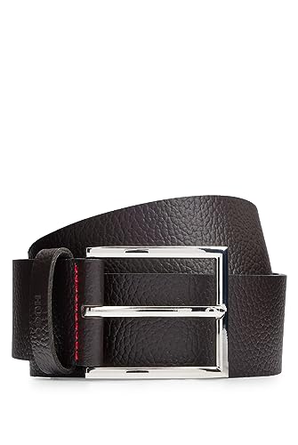 HUGO Herren Giaspo-Gr Sz40 Gürtel aus genarbtem Leder mit Logo-Prägung auf der Schlaufe Dunkelbraun 90 HUGO Herren Giaspo-Gr Sz40 Gürtel aus genarbtem Leder mit Logo-Prägung auf der Schlaufe Dunkelbraun 90 von HUGO