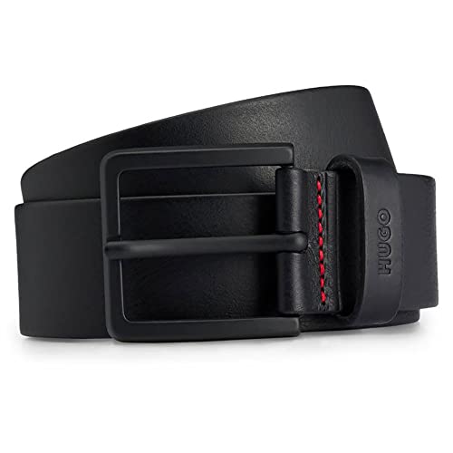 HUGO Herren Gionios-B_Sz40 Belt, Black1, 105 von HUGO