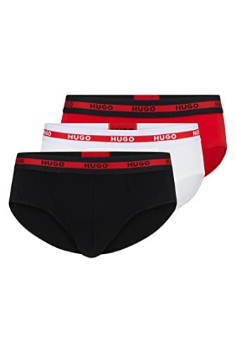 HUGO Herren Hipbr Triplet Planet Brief, Bright Red621, L EU HUGO Herren Hipbr Triplet Planet Brief, Bright Red621, L EU von HUGO