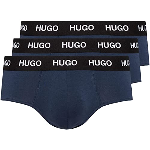 HUGO Herren Hipbrief Triplepack Slip, Navy410, M EU von HUGO