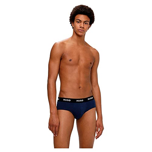 HUGO Herren Hipbrief Tripletpack Slip, New - Navy410, L EU von HUGO