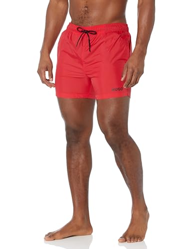 HUGO Herren Haiti Schnell trocknende Badehose, Helles Rot, M von HUGO