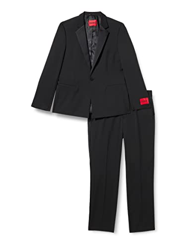 HUGO Herren Hendrix/Scot231e1x Suit, Black1, 52 EU von HUGO