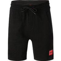 HUGO Herren Sweatshorts schwarz Baumwolle von HUGO