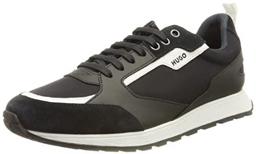 HUGO Herren Icelin_Runn_nypu Sneaker, Dark Blue401, 41 EU von HUGO