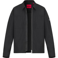 HUGO Herren Overshirt schwarz unifarben von HUGO