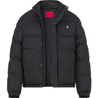HUGO Herren Steppjacke schwarz Mikrofaser unifarben von HUGO