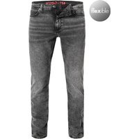 HUGO Herren Jeans grau Baumwolle von HUGO