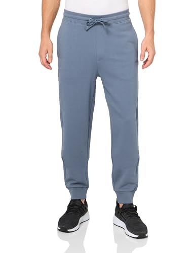 HUGO Herren-Jogginghose mit Hit-Logo, French Terry mit Bündchen, Amalfi Blau, Groß von HUGO