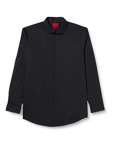 HUGO Herren Kason Shirt, Black1, 46 EU von HUGO