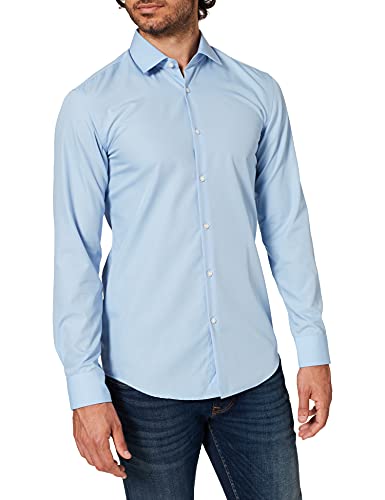 HUGO Herren Kenno Freizeithemd, Blau (Light/Pastel Blue 459), 36 von HUGO