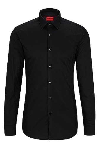 HUGO Herren Kenno Shirt, Black1, 40 EU von HUGO