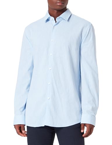 HUGO Herren Kenno Shirt, Light/Pastel Blue459, 46 EU von HUGO