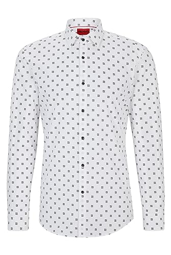 HUGO Herren Kenno Shirt, Open White199, 43 EU von HUGO