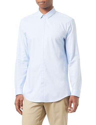HUGO Herren Ketran Shirt, Light/Pastel Blue459, 39 EU von HUGO