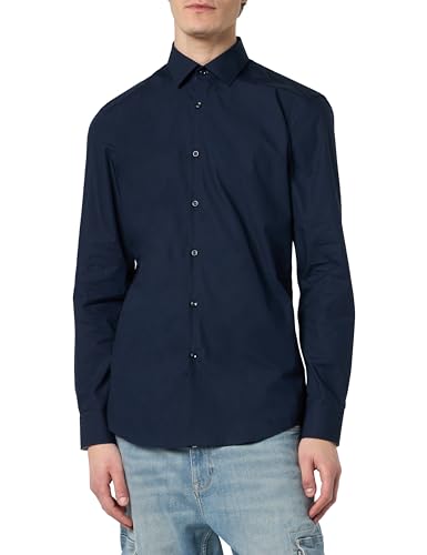 HUGO Herren Koey Shirt, Navy413, 39 EU von HUGO