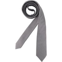 HUGO Herren Krawatte schwarz Seide gemustert von HUGO