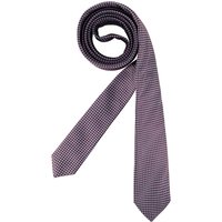 HUGO Herren Krawatte rot Seide gemustert von HUGO