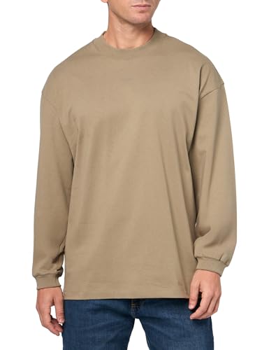 HUGO Herren-Langarmshirt mit Stehkragen und Logo in der Mitte, Fallen Rock, Klein von HUGO