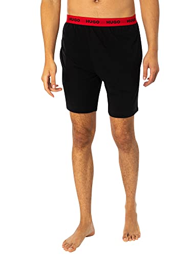 HUGO Herren Linked Pant Pyjama-Short, Black1, XL EU von HUGO