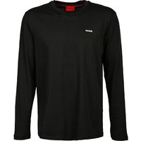 HUGO Herren Longsleeve schwarz Baumwolle HUGO Herren Longsleeve schwarz Baumwolle von HUGO