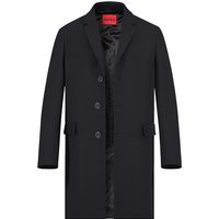 HUGO Herren Mantel schwarz unifarben von HUGO