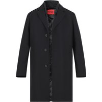 HUGO Herren Mantel schwarz unifarben HUGO Herren Mantel schwarz unifarben von HUGO