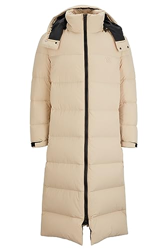 HUGO Herren Mikky2341 Langer Daunenmantel mit wasserabweisendem Finish Hellbeige L HUGO Herren Mikky2341 Langer Daunenmantel mit wasserabweisendem Finish Hellbeige L von HUGO