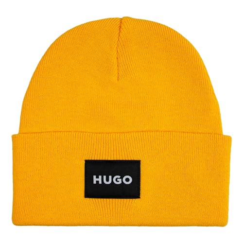 HUGO Herren Mütze Strickmütze Xevon, Farbe:Gelb, Artikel:-720 medium Yellow von HUGO