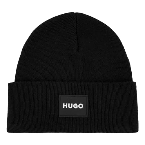 HUGO Herren Mütze Strickmütze Xevon, Farbe:Schwarz, Artikel:-001 Black von HUGO