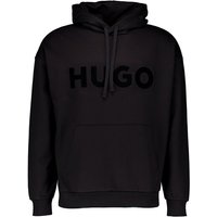 HUGO Herren Sweatshirt schwarz Baumwolle Logo und Motiv von HUGO