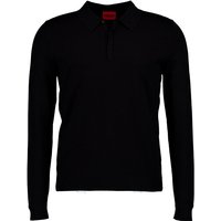 HUGO Herren Pullover schwarz Viskose unifarben von HUGO