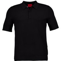 HUGO Herren Pullover schwarz Viskose unifarben von HUGO